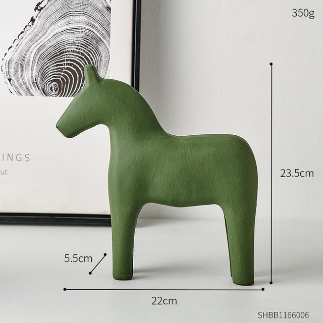 Wooden Dala Horse Sculpture