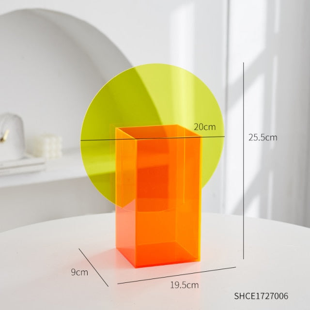Duo Color Acrylic Vase