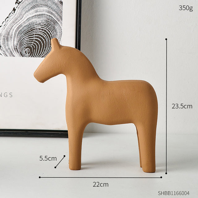Wooden Dala Horse Sculpture