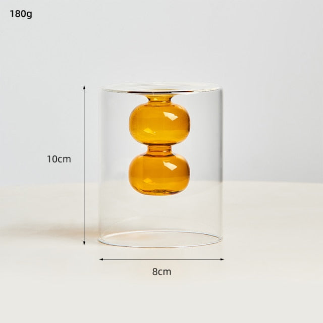Nordic Dual Color Transparent Vase