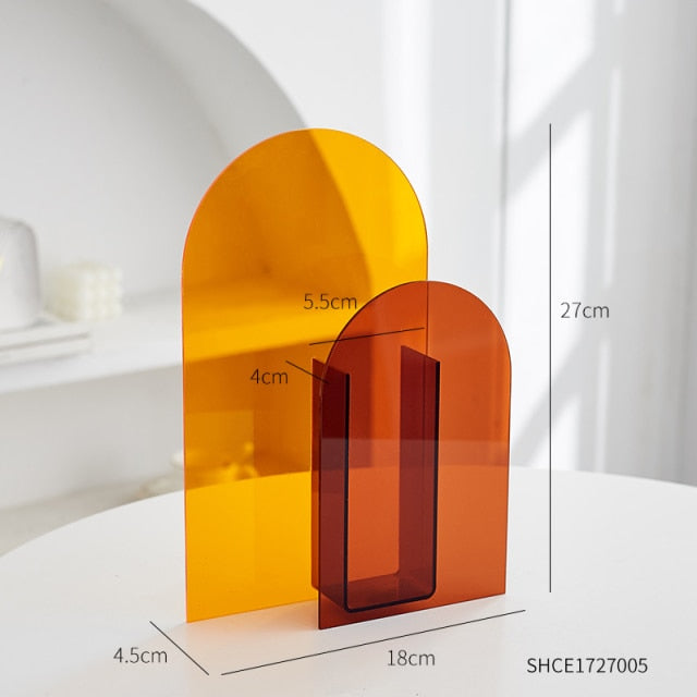 Duo Color Acrylic Vase