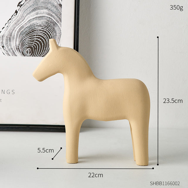 Wooden Dala Horse Sculpture