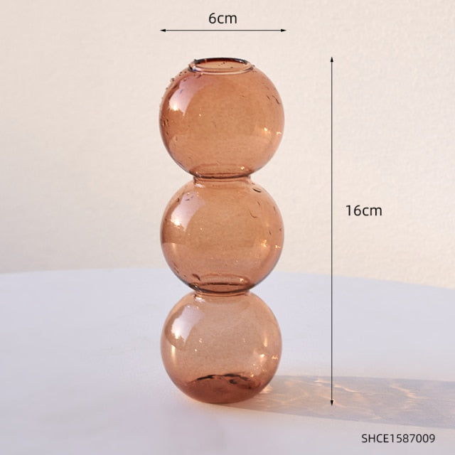 Stacked Sphere Glass Vase
