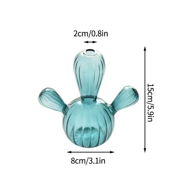 Cactus Glass Vase