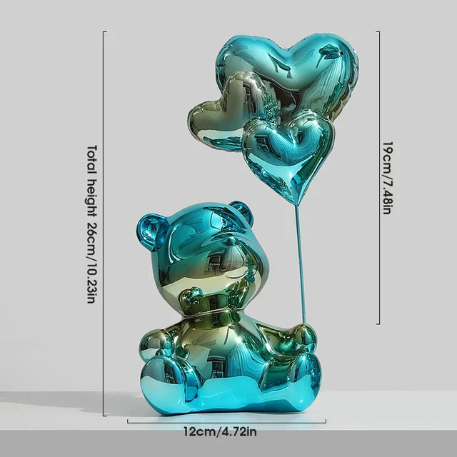 Metallic Balloon Bear