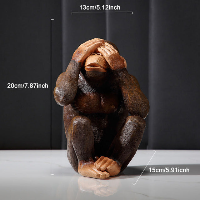 Three Monkeys Ornament