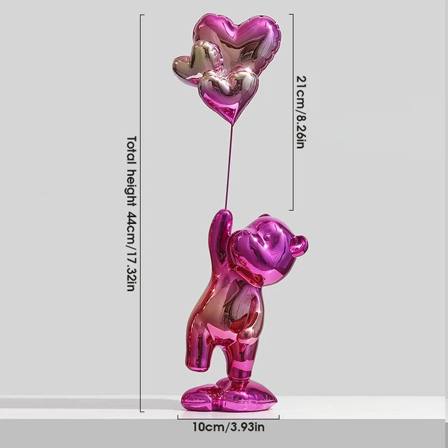 Metallic Balloon Bear