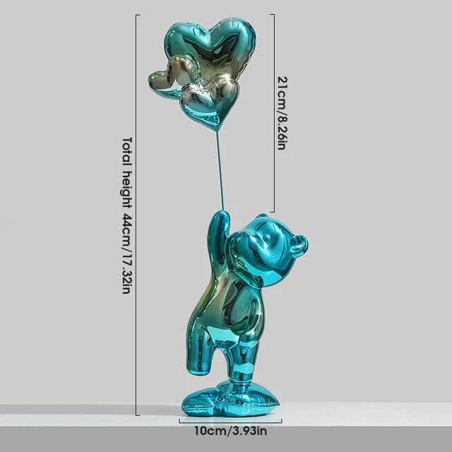 Metallic Balloon Bear