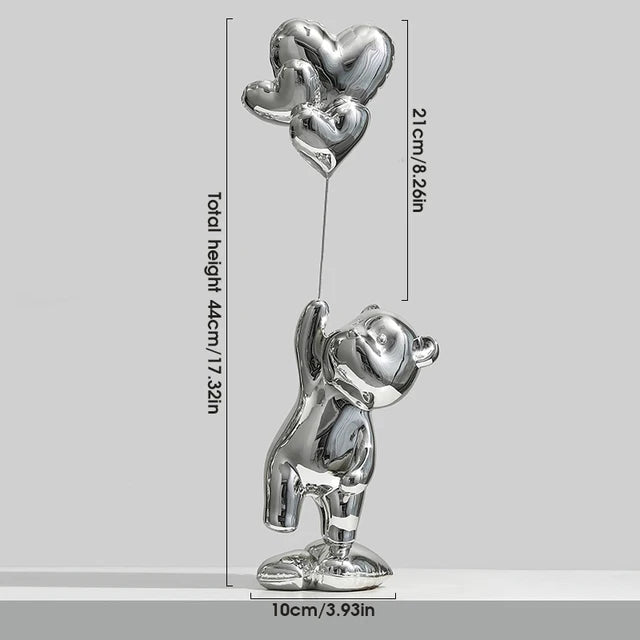 Metallic Balloon Bear