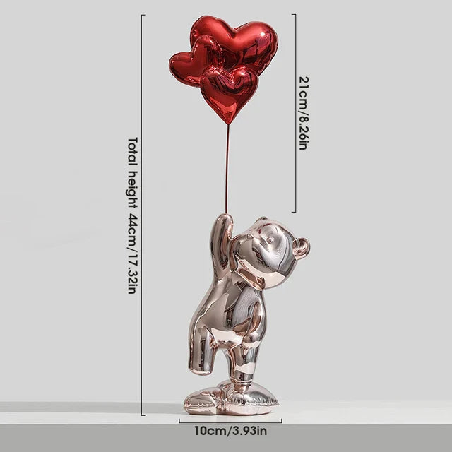 Metallic Balloon Bear