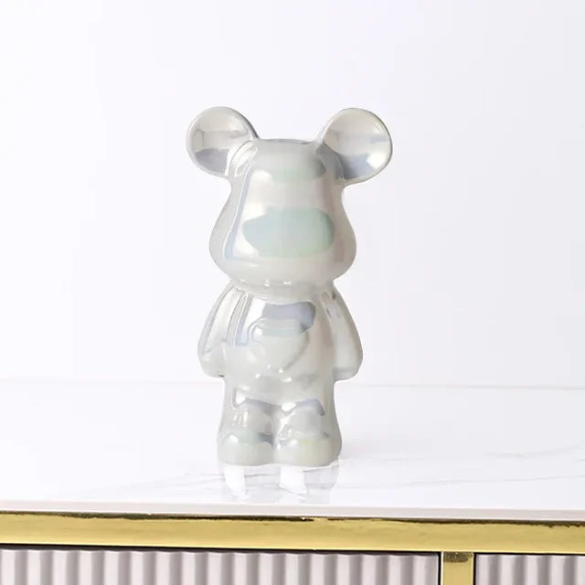 Metallic Bear Penny Bank